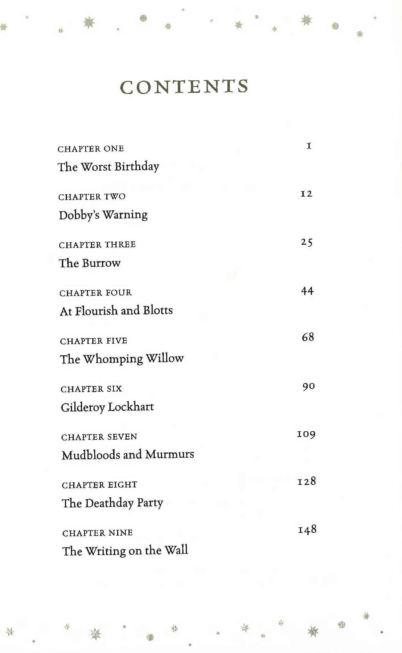 harry potter chamber of secrets
