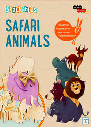 INCREDIBUILDS JR. STACKABLES: SAFARI ANIMALS