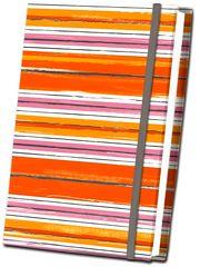 ORANGE STRIPED FABRIC JOURNAL