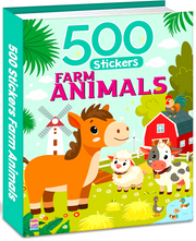 500 FARM ANIMALS STICKERS BOOK