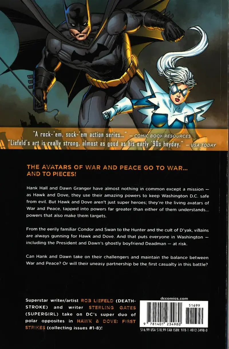 HAWK AND DOVE VOL 01 FIRST STRIKES