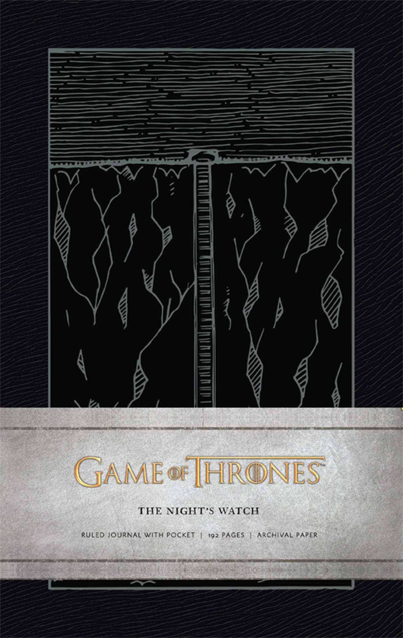 GAME OF THRONES: THE NIGHT'S WATCH HARDCOVER RULED JOURNAL