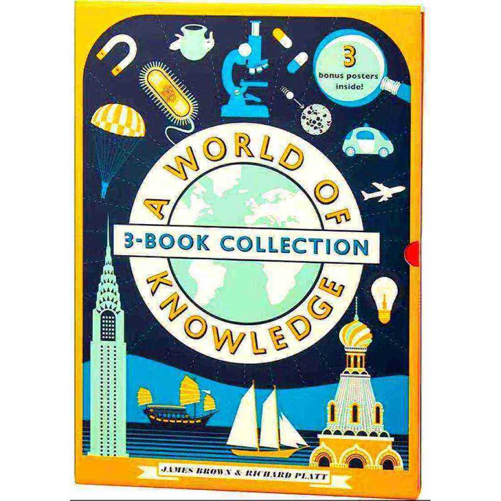 WORLD OF KNOWLEDGE 3 BOOK SET - INFORMATION, CITIES, DISCOVERY