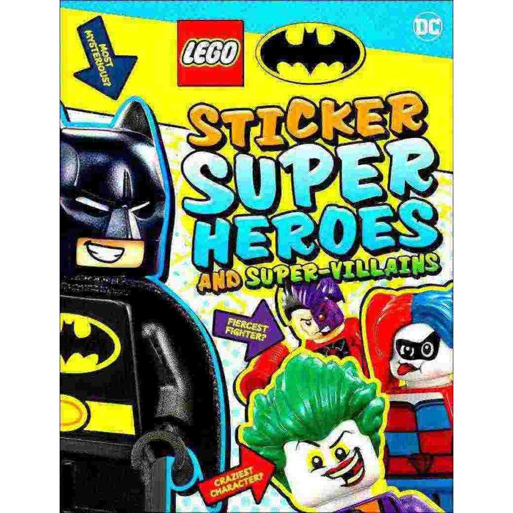 LEGO BATMAN STICKER SUPER HEROES AND SUPER-VILLAINS