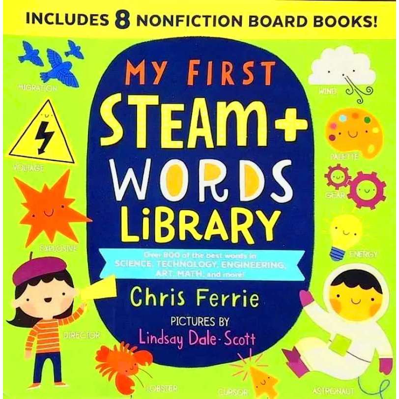 MY FIRST STEAM+WORDS LIBRARY (SET OF 8 BKS)