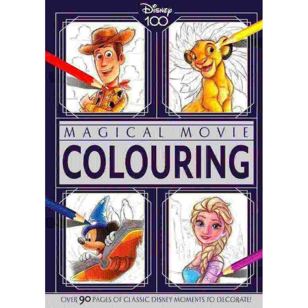DISNEY 100 MAGICAL MOVIE COLOURING