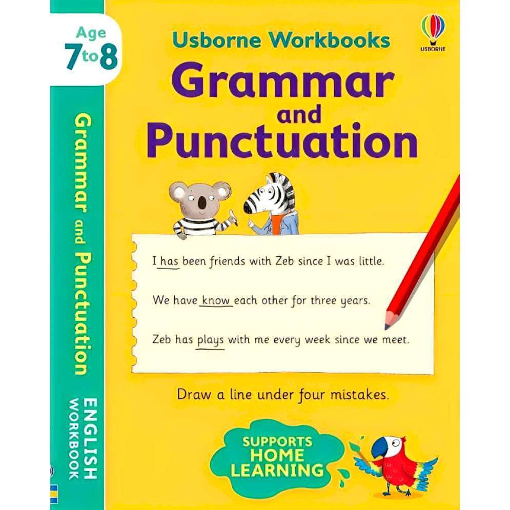 USBORNE WORKBOOKS GRAMMAR AND PUNCTUATION 7-8