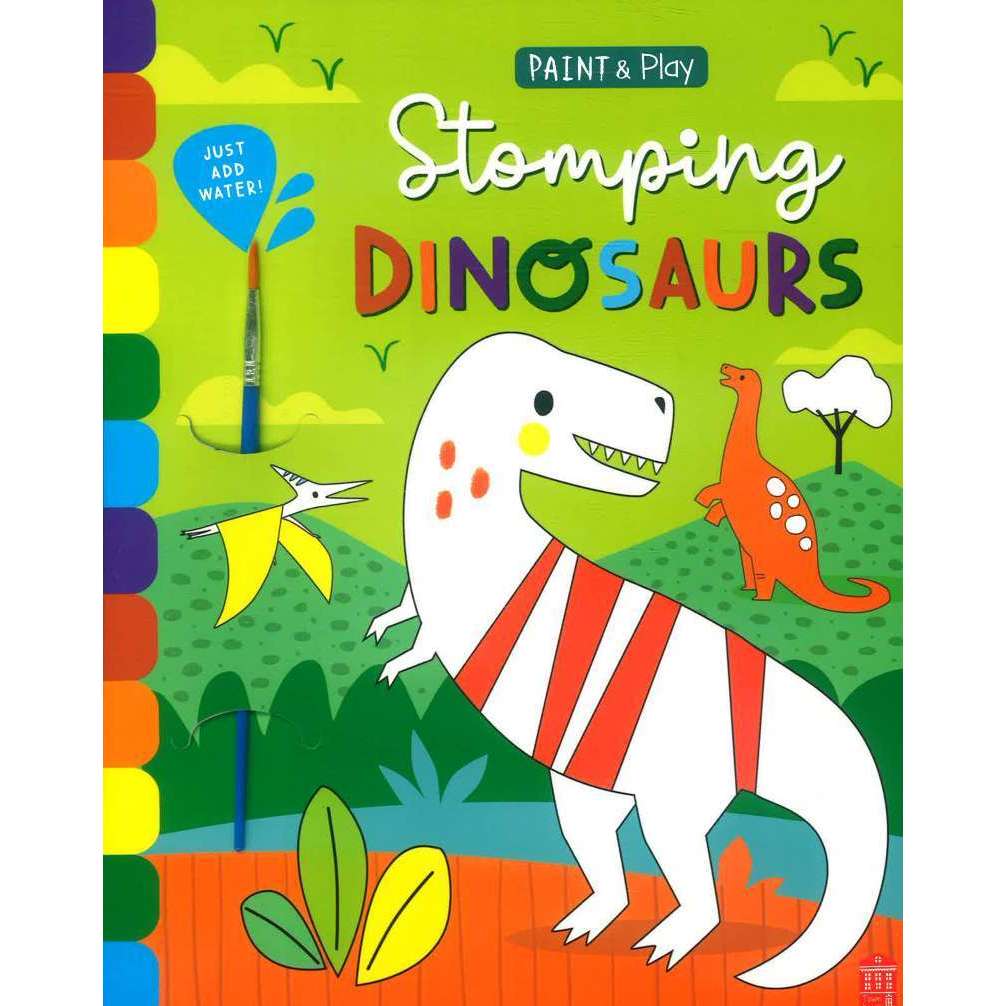 PAINT & PLAY: STOMPING DINOSAURS (INC BRUSH)