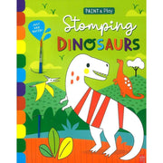 PAINT & PLAY: STOMPING DINOSAURS (INC BRUSH)